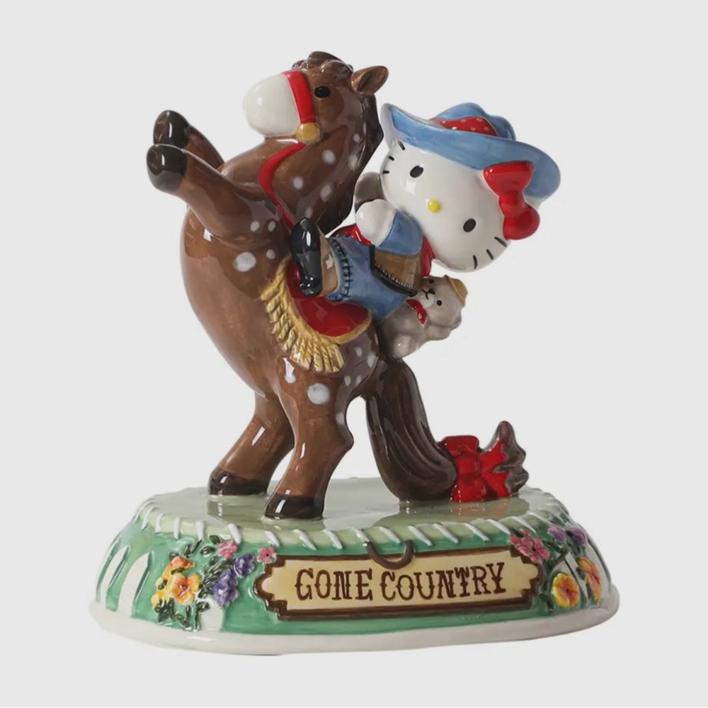 Sanrio Hello Kitty Giddy Up Figure ceramic